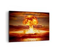 Cuadro Sobre Lienzo 100x70cm Cuadros Pared Guerra bomba nuclear seta apocalipsis
