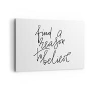 Cuadro Sobre Lienzo 100x70cm Cuadros Pared Manuscrito Lema Creer Wall Art Prints