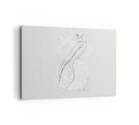Cuadro Sobre Lienzo 100x70cm Cuadros Pared Minimalismo Cuerpo Mujeres Wall Art