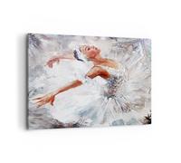 Cuadro Sobre Lienzo 100x70cm Cuadros Pared Mujer danza ballet cuerpo Wall Art