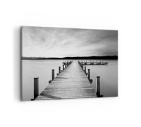 Cuadro Sobre Lienzo 100x70cm Cuadros Pared Puente Paz Agua Wall Art Prints Decor