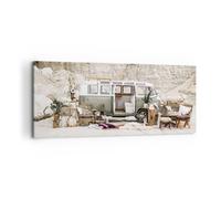 Cuadro Sobre Lienzo 120x50cm Cuadros Pared Autocaravana Boho Muebles Wall Art