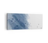 Cuadro Sobre Lienzo 120x50cm Cuadros Pared azul blanco fondo Wall Art Prints