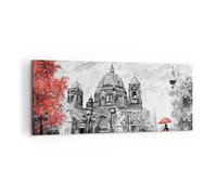 Cuadro Sobre Lienzo 120x50cm Cuadros Pared Catedral Berlín Amantes Wall Art