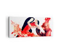 Cuadro Sobre Lienzo 120x50cm Cuadros Pared Danza clubbing actividades niña Art