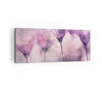 Cuadro Sobre Lienzo 120x50cm Cuadros Pared Flores Rosa Vintage Wall Art Prints