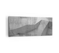 Cuadro Sobre Lienzo 120x50cm Cuadros Pared Hormigón Pared Gris Wall Art Prints