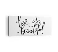 Cuadro Sobre Lienzo 120x50cm Cuadros Pared La vida es bella Wall Art Prints