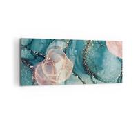 ARTTOR Cuadros Decoracion Salon Líquido Oro Rosa Lienzos decorativos 120x50cm Cuadro Sobre Lienzo Moderno Dormitorio Cocina Cuadros Pared Imágenes Wall Art Prints Decor Canvas Grande AB120x50-4817