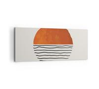 Cuadro Sobre Lienzo 120x50cm Cuadros Pared Moderno Sol Mar Wall Art Prints Decor
