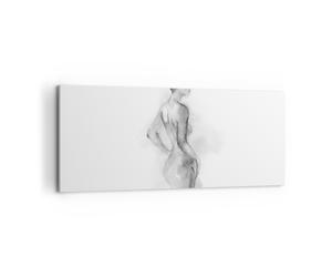 Cuadro Sobre Lienzo 120x50cm Cuadros Pared Mujer Cuerpo Pieza Wall Art Prints