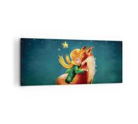 Cuadro Sobre Lienzo 120x50cm Cuadros Pared Pequeño Príncipe noviembre Wall Art