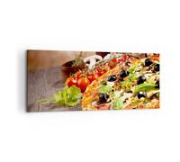 Cuadro Sobre Lienzo 120x50cm Cuadros Pared Pizza comida Italia la tradición Art