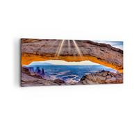 Cuadro Sobre Lienzo 120x50cm Cuadros Pared Rocas Vista Paisaje Wall Art Prints