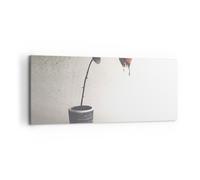 Cuadro Sobre Lienzo 120x50cm Cuadros Pared Símbolo Rosa Sufrimiento Wall Art