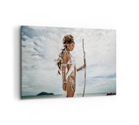 Cuadro Sobre Lienzo 120x80cm Cuadros Pared Ardiente Hombre Mujer Wall Art Prints