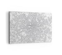 Cuadro Sobre Lienzo 120x80cm Cuadros Pared Ciudad Mapa Londres Wall Art Prints