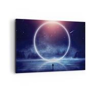 ARTTOR Lienzo Decorativo 120x80cm Moderno Horizontal Fantasy Espacio - 4664