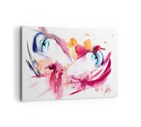 Cuadro Sobre Lienzo 120x80cm Cuadros Pared femenino flor verano luna de miel Art