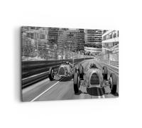 Cuadro Sobre Lienzo 120x80cm Cuadros Pared fórmula 1 retro Wall Art Prints Decor