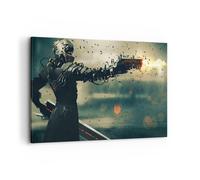 Cuadro Sobre Lienzo 120x80cm Cuadros Pared Futuro Arma artístico Wall Art Prints