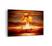 Cuadro Sobre Lienzo 120x80cm Cuadros Pared Guerra bomba nuclear seta apocalipsis