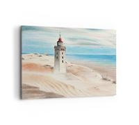 Cuadro Sobre Lienzo 120x80cm Cuadros Pared Linterna Mar Imagen Wall Art Prints