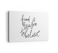 Cuadro Sobre Lienzo 120x80cm Cuadros Pared Manuscrito Lema Creer Wall Art Prints