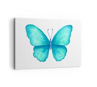 Cuadro Sobre Lienzo 120x80cm Cuadros Pared Mariposas vuelo niñez verano Wall Art