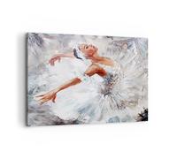 Cuadro Sobre Lienzo 120x80cm Cuadros Pared Mujer danza ballet cuerpo Wall Art