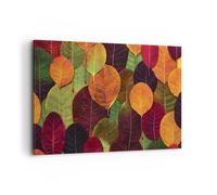 Cuadro Sobre Lienzo 120x80cm Cuadros Pared Otoño Hojas Gráficos Wall Art Prints