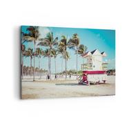 Cuadro Sobre Lienzo 120x80cm Cuadros Pared playa miami florida Wall Art Prints
