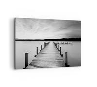Cuadro Sobre Lienzo 120x80cm Cuadros Pared Puente Paz Agua Wall Art Prints Decor