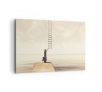 ARTTOR Lienzo Decorativo 120x80cm Moderno Horizontal Personas - 4339