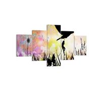 Cuadro Sobre Lienzo 125x70cm Cuadros Pared artística carácter nube flor Wall Art