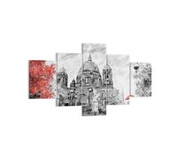 Cuadro Sobre Lienzo 125x70cm Cuadros Pared Catedral Berlín Amantes Wall Art