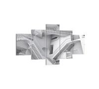 Cuadro Sobre Lienzo 125x70cm Cuadros Pared Ciencia Ilusión Escaleras Wall Art