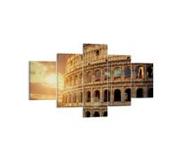Cuadro Sobre Lienzo 125x70cm Cuadros Pared Coloseum Roma Arquitectura Italia Art