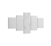 Cuadro Sobre Lienzo 125x70cm Cuadros Pared Cuerpo Mujer Dibujo Wall Art Prints