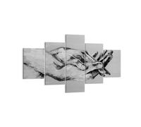 Cuadro Sobre Lienzo 125x70cm Cuadros Pared Escrito A Mano Manos Blanco Y Negro