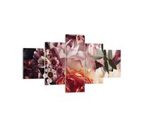 Cuadro Sobre Lienzo 125x70cm Cuadros Pared flores cereales rosas Wall Art Prints