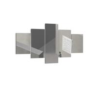 Cuadro Sobre Lienzo 125x70cm Cuadros Pared laberinto gris perdido Wall Art