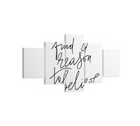 Cuadro Sobre Lienzo 125x70cm Cuadros Pared Manuscrito Lema Creer Wall Art Prints