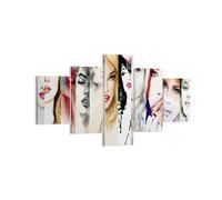 Cuadro Sobre Lienzo 125x70cm Cuadros Pared Mujeres belleza señora Ilustración