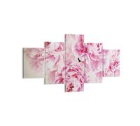 Cuadro Sobre Lienzo 125x70cm Cuadros Pared Paeonia Un ramo Flores Wall Art