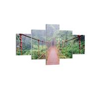 Cuadro Sobre Lienzo 125x70cm Cuadros Pared Puente Suspendido Costa Rica Wall Art