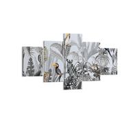 Cuadro Sobre Lienzo 125x70cm Cuadros Pared Selva Animales Tucanes Wall Art
