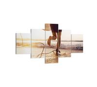 Cuadro Sobre Lienzo 125x70cm Cuadros Pared Surf Playa Alegría Wall Art Prints
