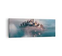 Cuadro Sobre Lienzo 140x50cm Cuadros Pared Alpes Bled Iglesia Wall Art Prints
