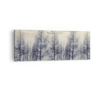 Cuadro Sobre Lienzo 140x50cm Cuadros Pared árboles pájaros cielo Wall Art Prints